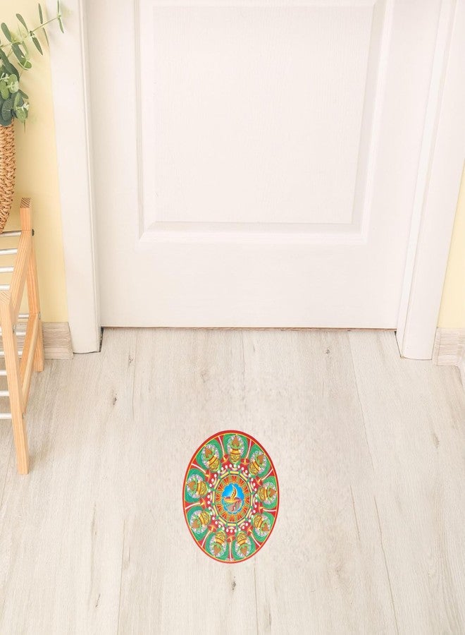 ST logo Multicolour Vinyl Rangoli Sticker Self-Adhesive for Home Office Bedroom and Living Room Décor Easy to Apply & Peel - Image 3